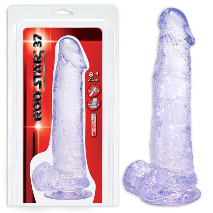 Dildo Rod Star transparent - Boutique LUV
