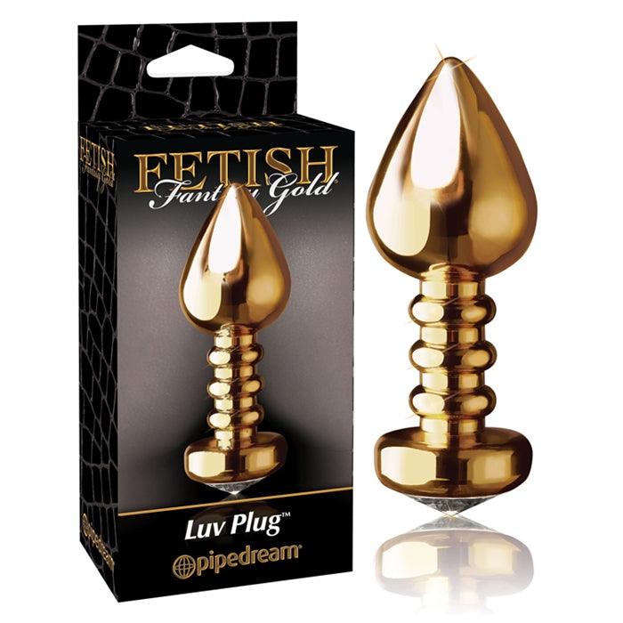 Plug anale à diamant - Fantasy Gold - LUV PLUG - Boutique LUV