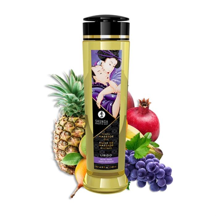 Huile de massage Shunga aux fruits exotiques - Libido - Boutique LUV