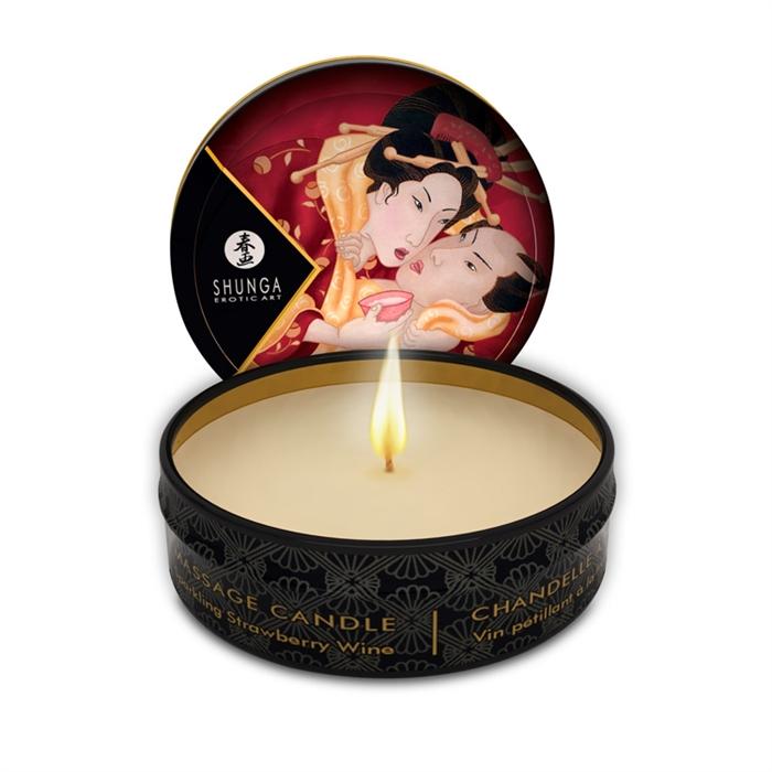Chandelle de massage 30 ml fraise