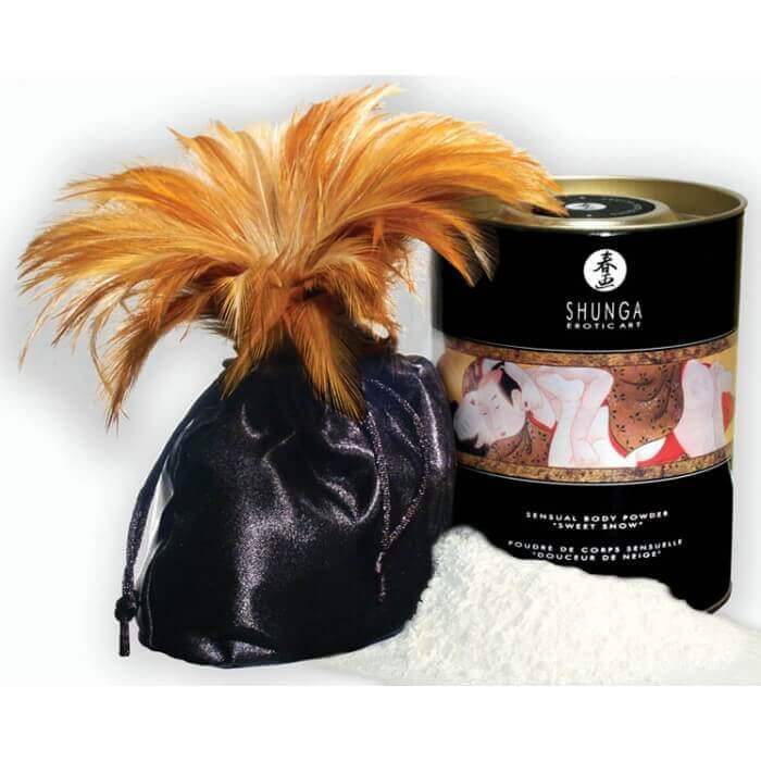 Poudre de massage Shunga - émotion de framboise - Boutique LUV