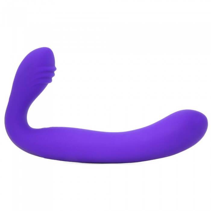 Vibrateur strap-on rechargeable Love Rider - Mauve