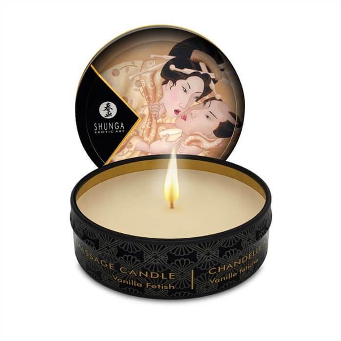 Chandelle de massage vanille petit format