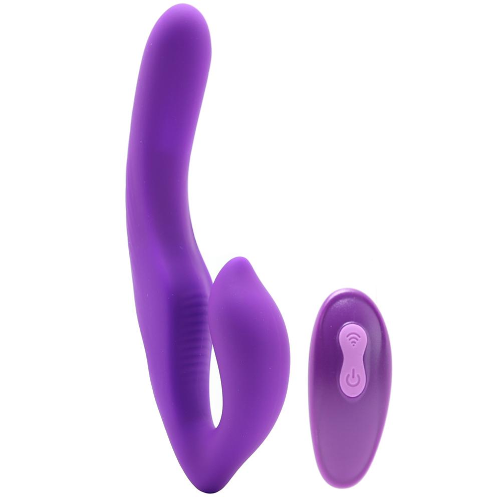 Vibrateur strap-on sans harnais télécommandé et rechargeable - Fantasy for her - Boutique LUV