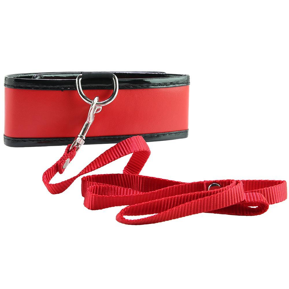 Laisse et collier rouges - Boutique LUV