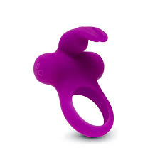Anneau vibrant rechargeable Frisky Bunny - mauve