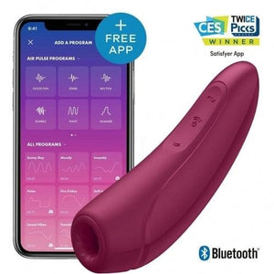 Satisfyer Curvy 1+ pulsation clitoridienne avec application Bluetooth -  rose/rouge - Boutique LUV