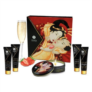 ensemble secret de geisha - vin pétillant à la fraise